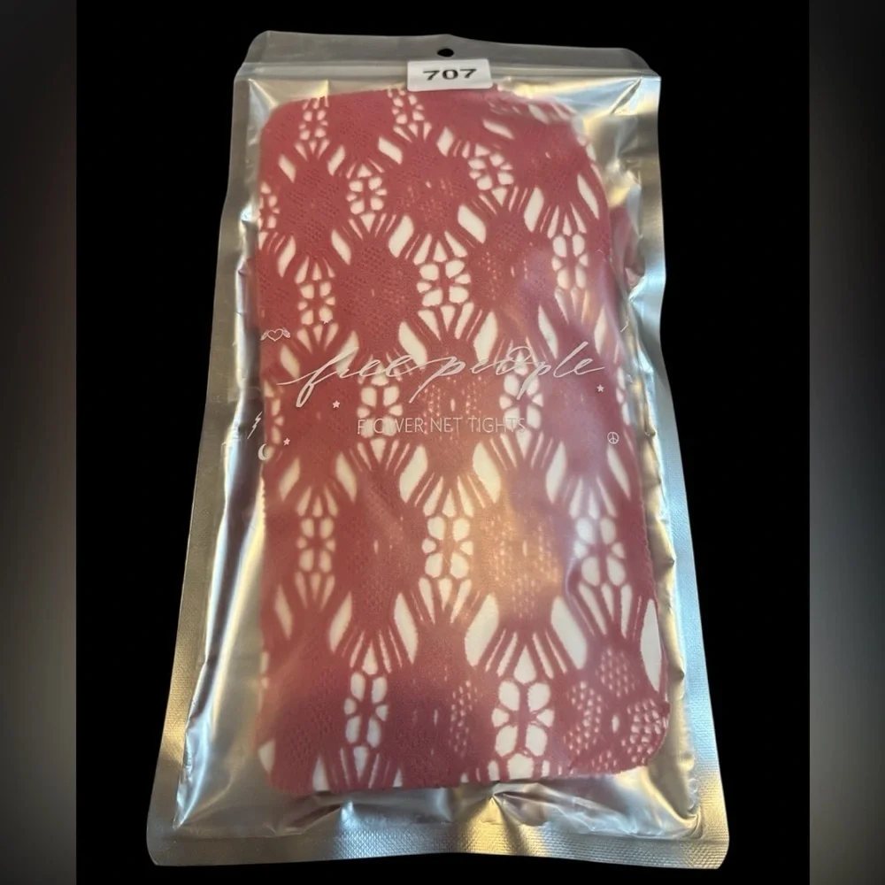 Free People Floral Knit Tights NIP